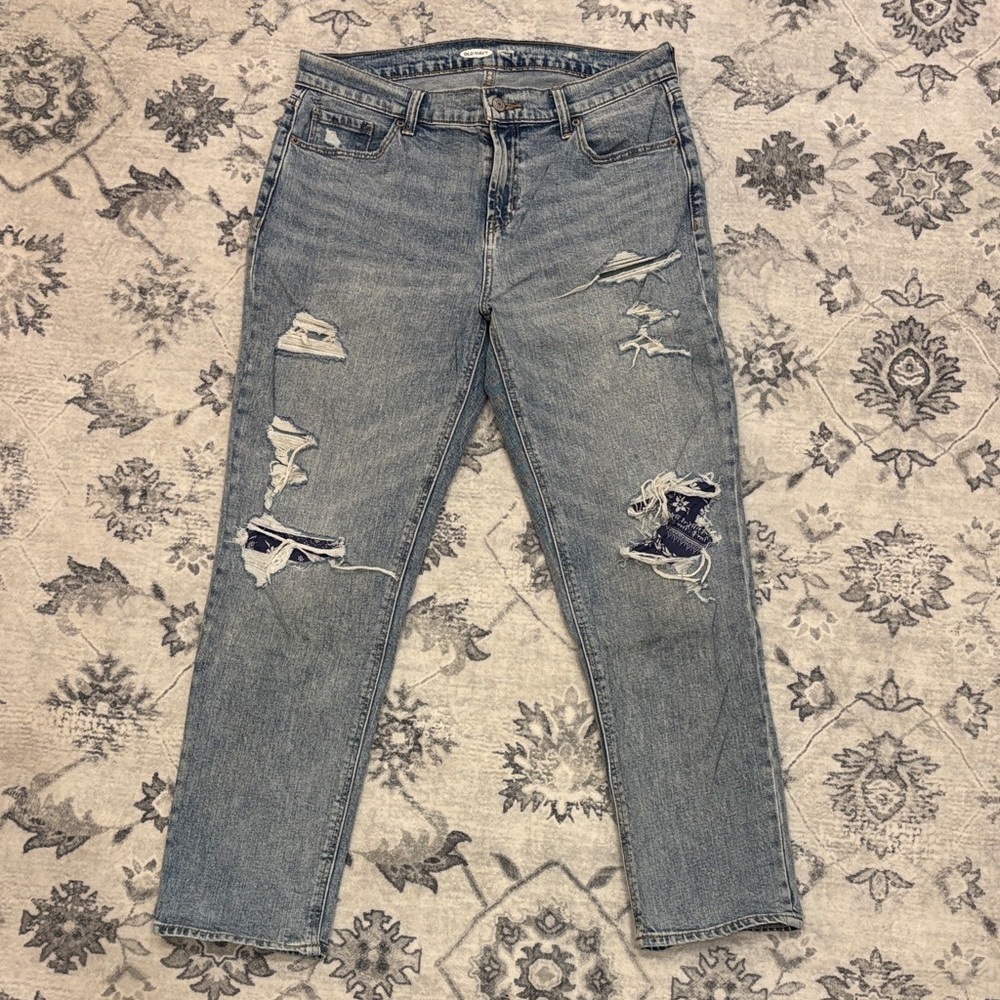 Old Navy Light Blue Boyfriend Jeans